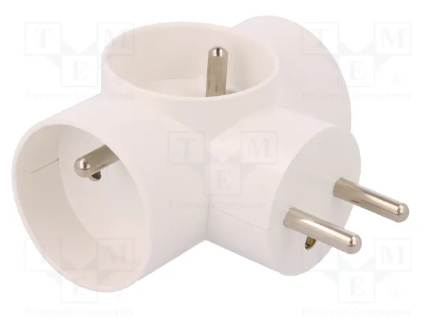 PAWBOL Multiprise d'alimentation AC 2P+PE 16A blanc
