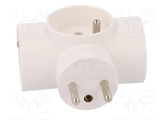 PAWBOL Multiprise d'alimentation AC 2P+PE 16A blanc