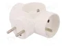 PAWBOL Multiprise d'alimentation AC 2P+PE 16A blanc