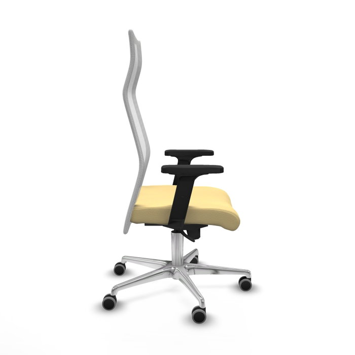 Piqueras y Crespo Chaise de Bureau Albacete Crème et Blanc Piqueras y Crespo Chaise de Bureau Albacete Crème et Blanc