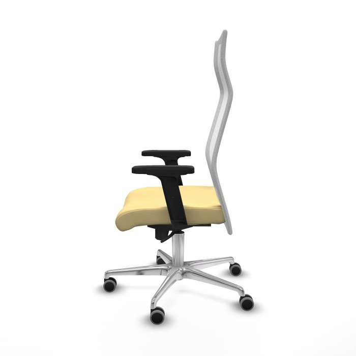 Piqueras y Crespo Chaise de Bureau Albacete Crème et Blanc Piqueras y Crespo Chaise de Bureau Albacete Crème et Blanc