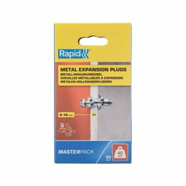 Rapid Lot de 50 Chevilles à Expansion Métal pour Cloison Plâtre 6-16mm