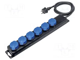 AS SCHWABE Rallonge réseau H07RN-F 3G1,5mm2 1,5m Noir
