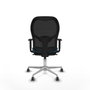 Piqueras y Crespo Chaise de Bureau 1D086G0 Noir Vert pétrole