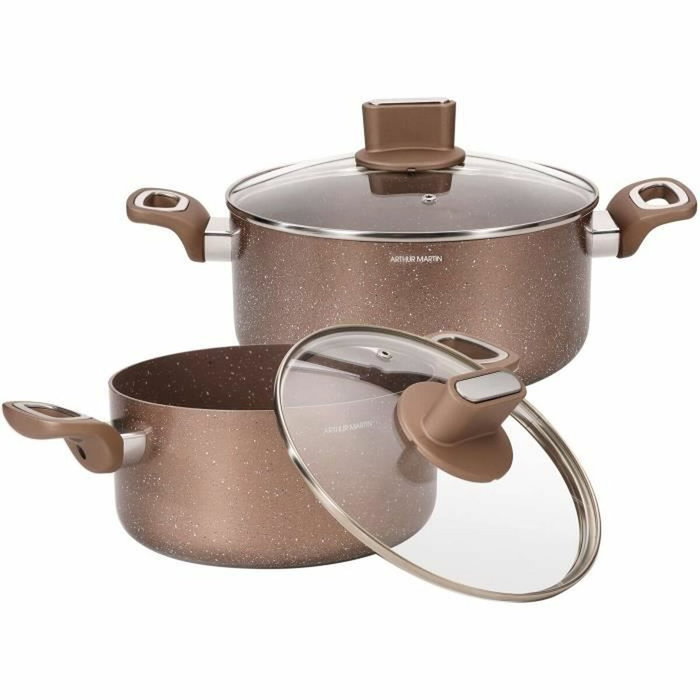 Arthur Martin AM9820 - Set de marmites 20-24 cm, Terracota Arthur Martin AM9820 - Set de marmites 20-24 cm, Terracota