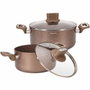 Arthur Martin AM9820 - Set de marmites 20-24 cm, Terracota