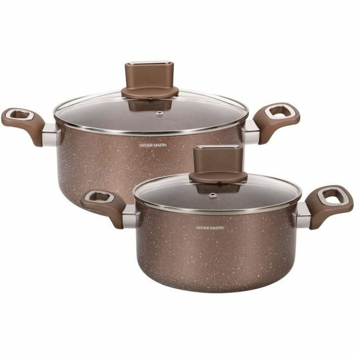 Arthur Martin AM9820 - Set de marmites 20-24 cm, Terracota Arthur Martin AM9820 - Set de marmites 20-24 cm, Terracota
