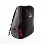 Siux Sac de padel Pulse 37 L Noir avec bordures grises et coutures rouges pour 1 à 2 raquettes