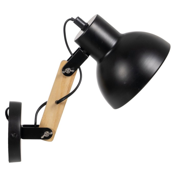 BigBuy Home Applique Murale Noir Beige Bois Fer BigBuy Home Applique Murale Noir Beige Bois Fer