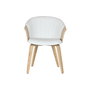 Chaise de Salle à Manger Home ESPRIT Blanc Polyester Bois 60 x 57,5 x 79 cm