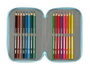Safta Plumier Triple 37 Pièces pour Crayons - Dimensions : 12,5 x 19,5 x 5,5 cm