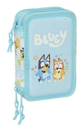 Safta Plumier Triple 37 Pièces pour Crayons - Dimensions : 12,5 x 19,5 x 5,5 cm