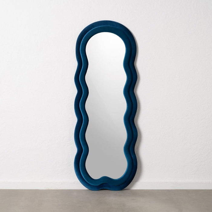 BigBuy Home Miroir mural Bleu Franela Bois Verre Vertical 60 x 4 x 160 cm BigBuy Home Miroir mural Bleu Franela Bois Verre Vertical 60 x 4 x 160 cm