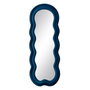 BigBuy Home Miroir mural Bleu Franela Bois Verre Vertical 60 x 4 x 160 cm