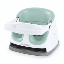 Ingenuity Chaise Haute Évolutive 2 en 1 Vert Caoutchouc avec Plateau Intégré