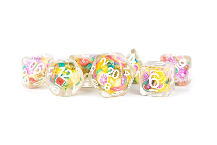 FanRoll pack de 7 dés thème Fruit
