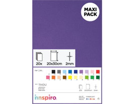 Innspiro Goma EVA lila forte 20 feuilles 20x30cm 2mm