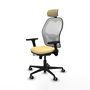Piqueras y Crespo Chaise de Bureau Jorquera Crème et Blanc