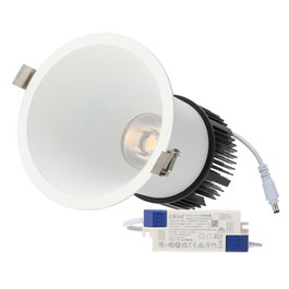 Spot encastré LED 7 W, 2700 K, blanc chaud, IRC > 95, driver Lifud