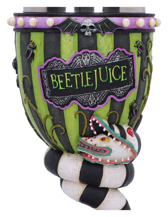 Nemesis Now Beetlejuice Calice Sandworm 20 cm de collection avec insert inox