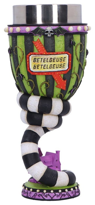 Nemesis Now Beetlejuice Calice Sandworm 20 cm de collection avec insert inox