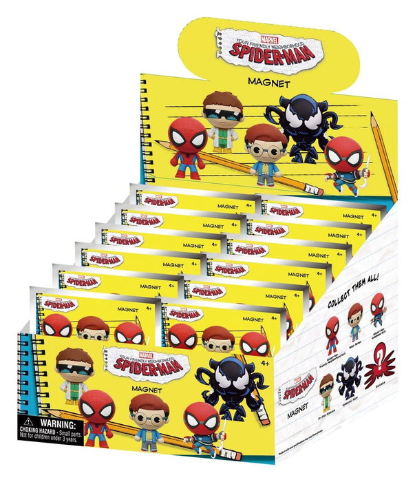 Monogram Int. Spider-Man Blind pack aimants Display (12) Monogram Int. Spider-Man Blind pack aimants Display (12)