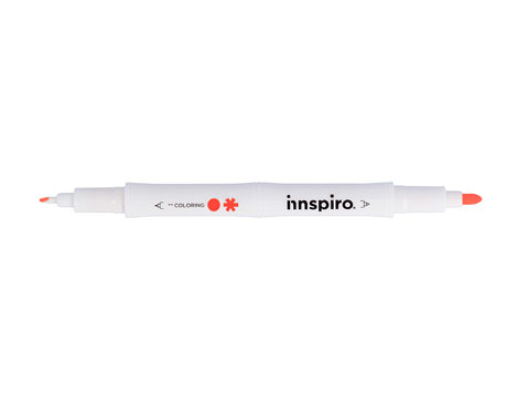 Innspiro Marqueur COLORING double pointe orange 0,4mm/0,8mm