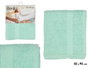 Berilo Serviette de toilette unie 50x90 cm Turquoise 80% coton 20% polyester (Set de 24)