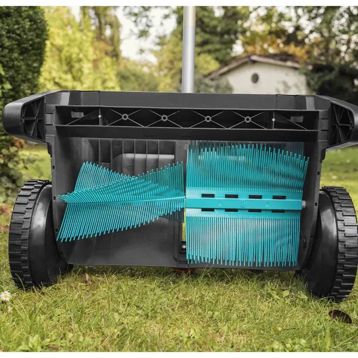 Gardena 3565-20 Ramasse-feuilles électrique, largeur de travail 49 cm, bac collecteur 90 L, poignée ergonomique, ramassage de feuilles et déchets sur toutes surfaces