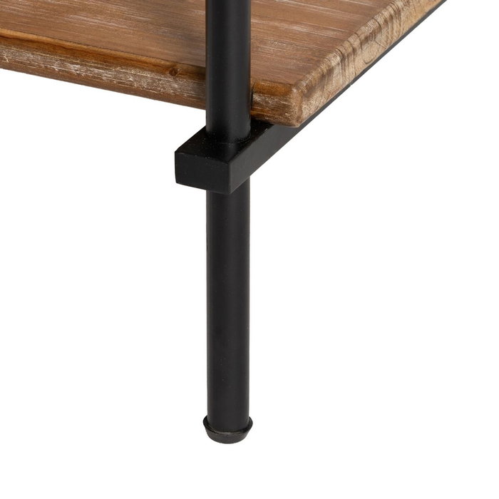Étagère Noir Beige Fer Bois d'épicéa 94 x 44 x 220 cm Étagère Noir Beige Fer Bois d'épicéa 94 x 44 x 220 cm