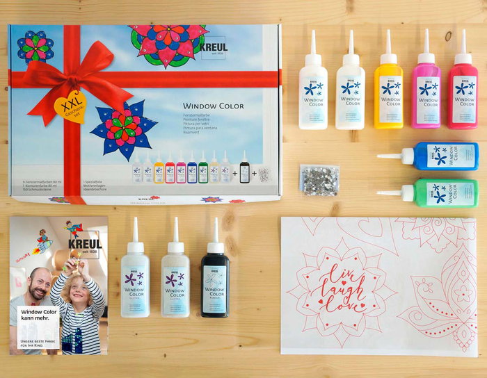 Kreul Kit de peinture pour fenêtre GLAS DESIGN XXL Kreul Kit de peinture pour fenêtre GLAS DESIGN XXL