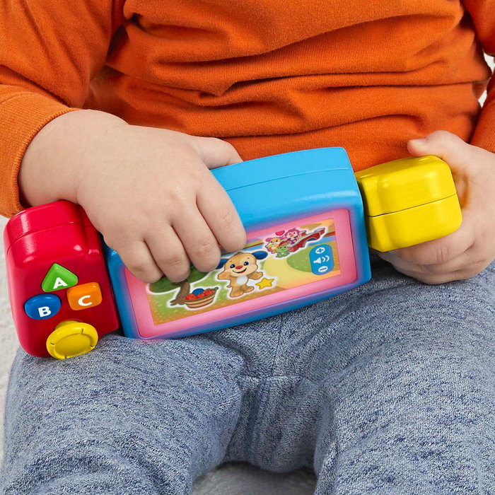 Fisher-Price Console vidéo éducative Rire et Apprendre HNL52 - Jouet interactif avec lumières, chansons, formes, couleurs - Langues : Espagnol, Anglais, Italien, Portugais Fisher-Price Console vidéo éducative Rire et Apprendre HNL52 - Jouet interactif avec lumières, chansons, formes, couleurs - Langues : Espagnol, Anglais, Italien, Portugais