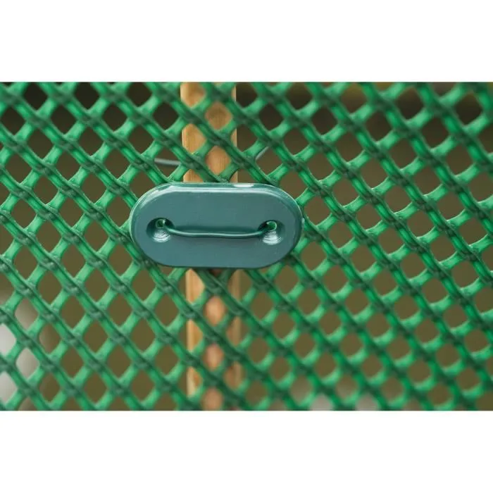 Nature - Set de fixation pour clôture et écrans, 26 attaches et 4 m de fil galvanisé plastifié vert, pour mailles, nattes et canisses Nature - Set de fixation pour clôture et écrans, 26 attaches et 4 m de fil galvanisé plastifié vert, pour mailles, nattes et canisses
