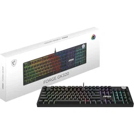 MSI FORGE GK320 Clavier Gamer Filaire Mécanique Red RGB Noir - Format Standard