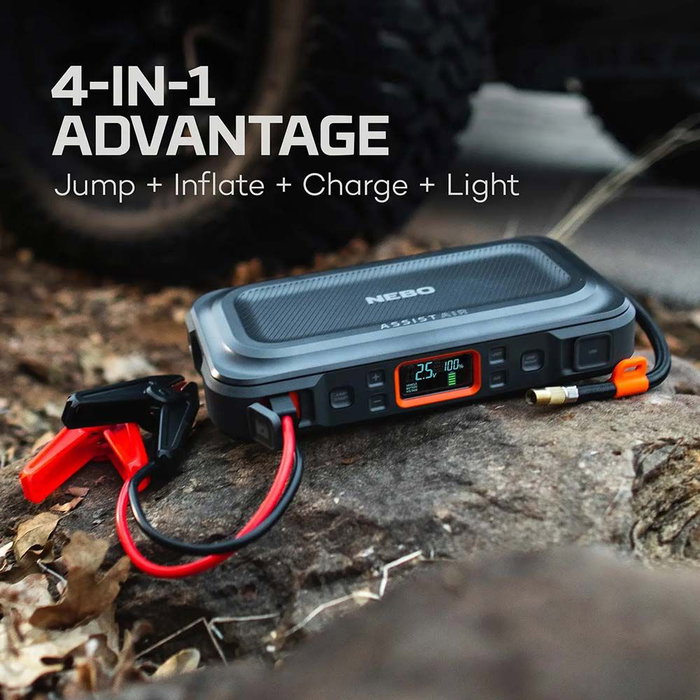 Nebo Assist Air - Arrancador + compresor de aire 4-en-1 Nebo Assist Air - Arrancador + compresor de aire 4-en-1