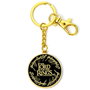 THE CARAT SHOP Porte-clés logo Le Seigneur des Anneaux en alliage de zinc avec émail noir et finition dorée