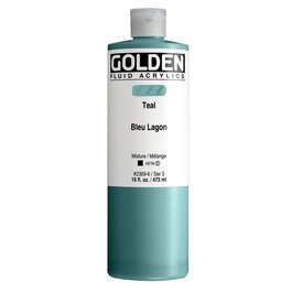 Golden Peinture acrylique fluide Cerceta cobalto 473 ml