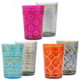 Home Deco Factory Lot de 6 Verres à Thé Mirage 120 ml Assortis
