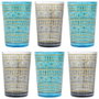 Home Deco Factory Lot de 6 Verres à Thé Mirage 120 ml Assortis