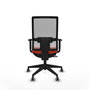 Piqueras y Crespo Chaise de Bureau Horna Orange Foncé et Gris