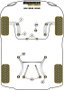 Powerflex Silentblock extérieur de barre stabilisatrice arrière pour Peugeot 206
