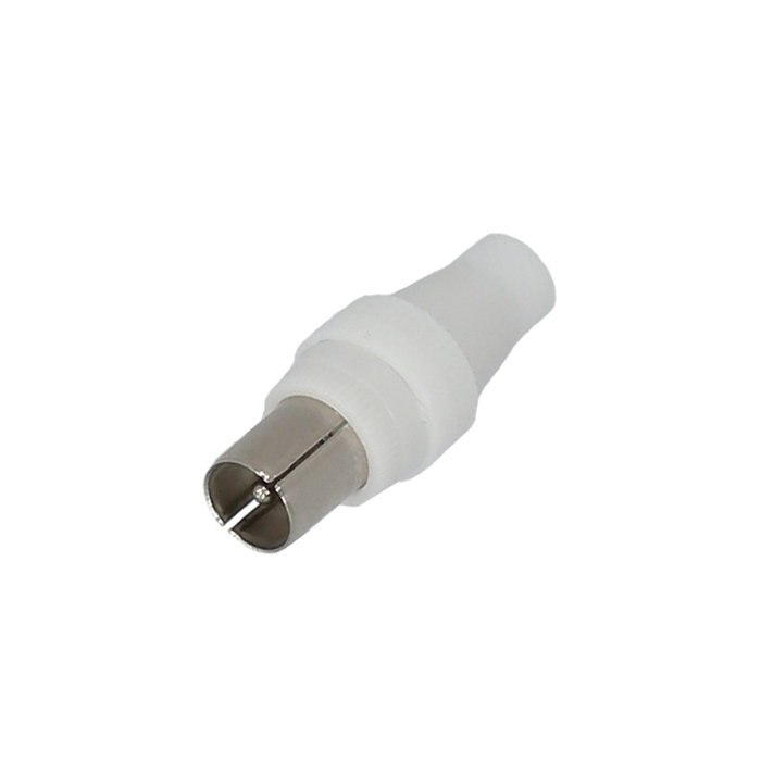 WOLFPACK LINEA PROFESIONAL Connecteur TV Mâle Droit 9,5 mm Blanc WOLFPACK LINEA PROFESIONAL Connecteur TV Mâle Droit 9,5 mm Blanc