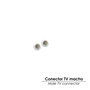 WOLFPACK LINEA PROFESIONAL Connecteur TV Mâle Droit 9,5 mm Blanc