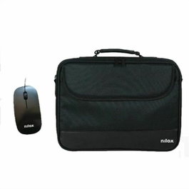 Nilox Mallette pour Ordinateur Portable 15,6-16 pouces et Souris Optique NXMOS5156BK Noir
