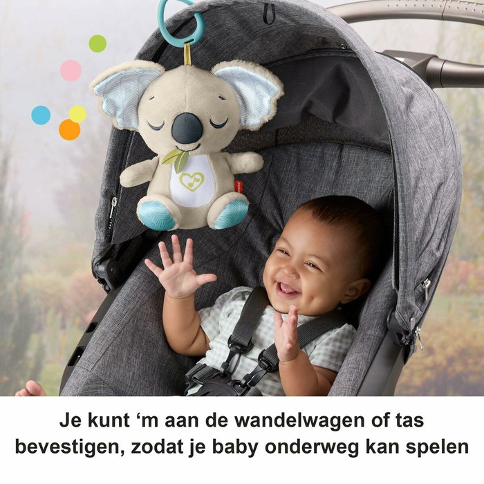Fisher-Price Doudou Koala à emporter - Veilleuse musicale en peluche