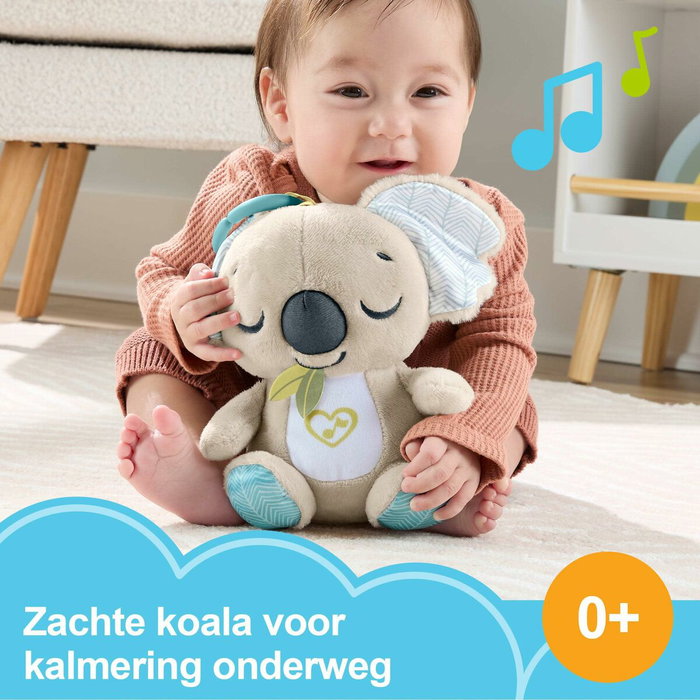 Fisher-Price Doudou Koala à emporter - Veilleuse musicale en peluche