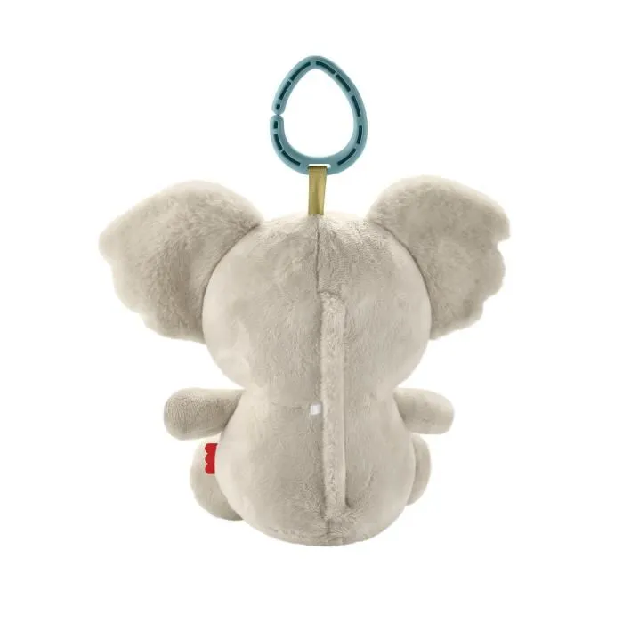 Fisher-Price Doudou Koala à Emporter JBD65 - Veilleuse Musicale en Peluche Apaisante avec Mélodies et Oreilles en Satin pour Bébé