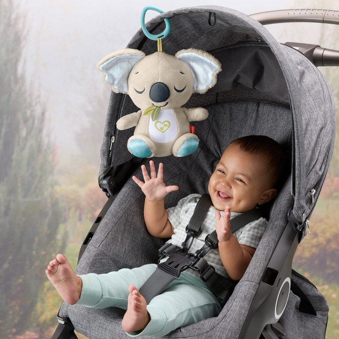 Fisher-Price Doudou Koala à emporter - Veilleuse musicale en peluche