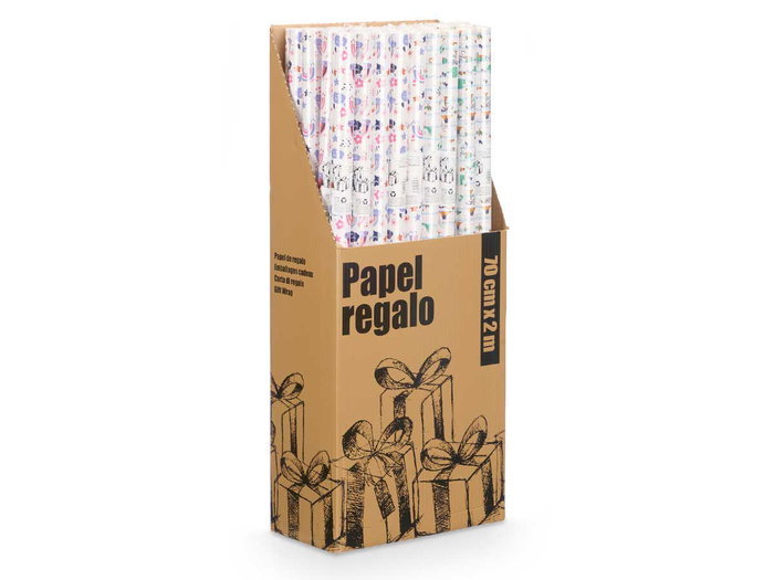 Arte Regal Rouleau Papier Cadeau 70x200 cm Nuages et Dinosaures Motifs (Set de 50)