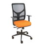 PIQUERAS Y CRESPO Chaise de Bureau Motilla Synchrone Orange et Noir